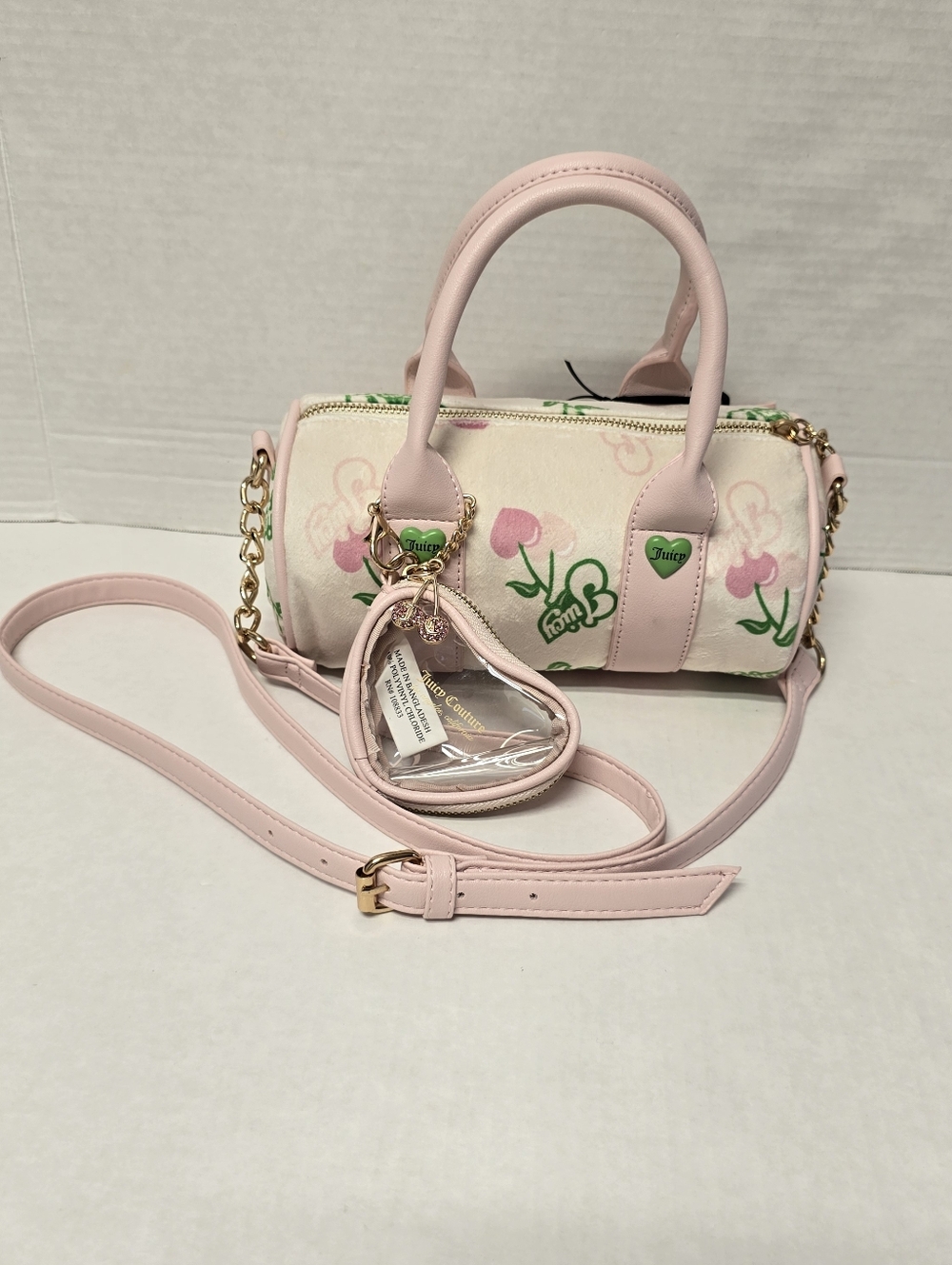 NWT Juicy Couture Retro Barrel Cherry Mini Bag Crossbody Y2K